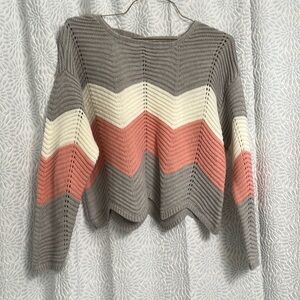 Sweater with cross cross back